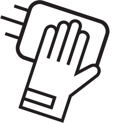 Safely cleans surfaces icon